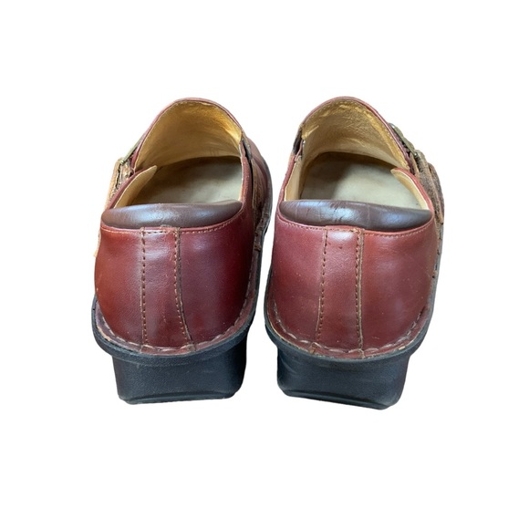Alegria All-662 Alli Womens 6-6.5/36 Slip On Shoes Brown Leather Nurse Clogs Gre - Picture 6 of 10